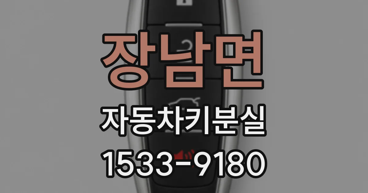 장남면 자동차키분실