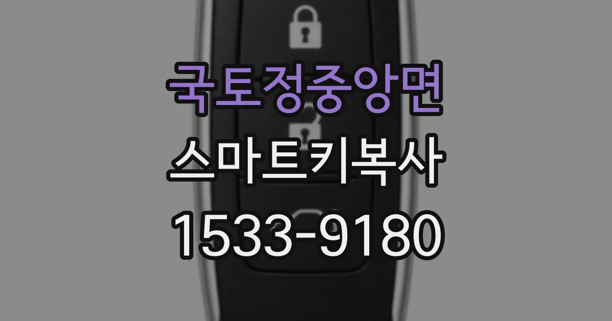 국토정중앙면 스마트키복사