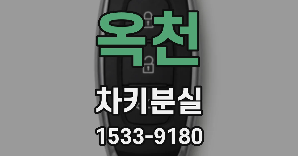 옥천 차키분실