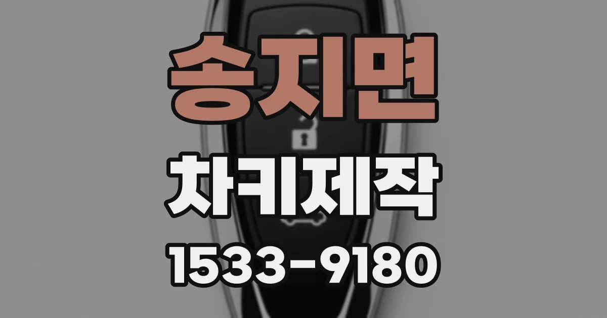 송지면 차키제작