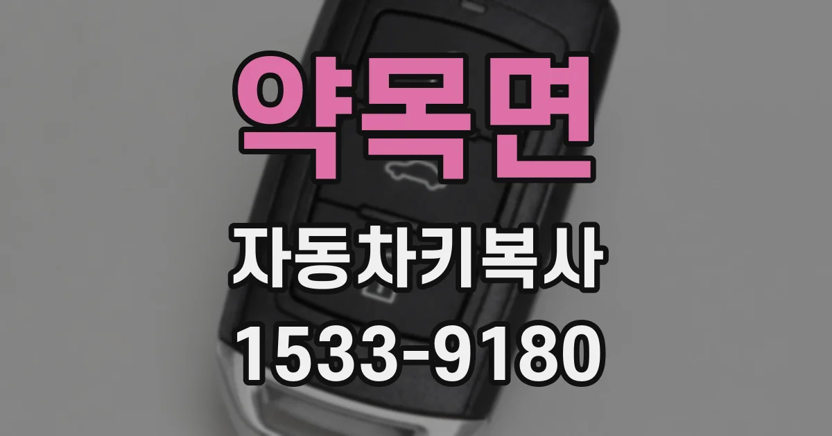 약목면 자동차키복사