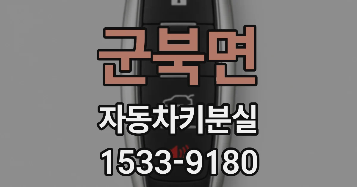 군북면 자동차키분실