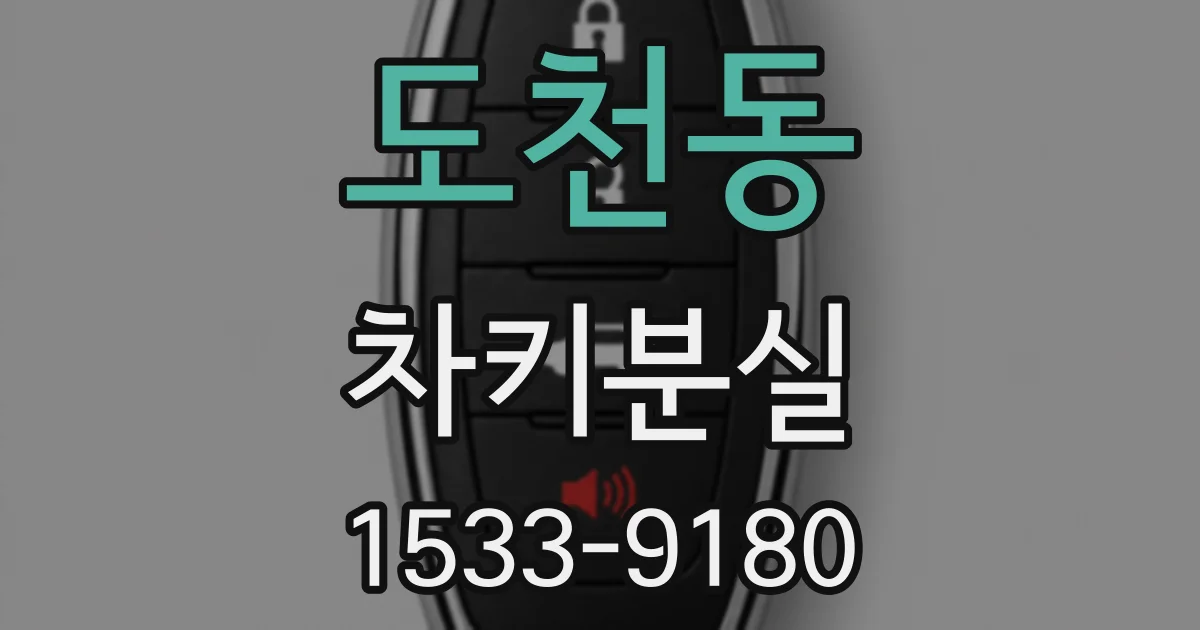 도천동 차키분실