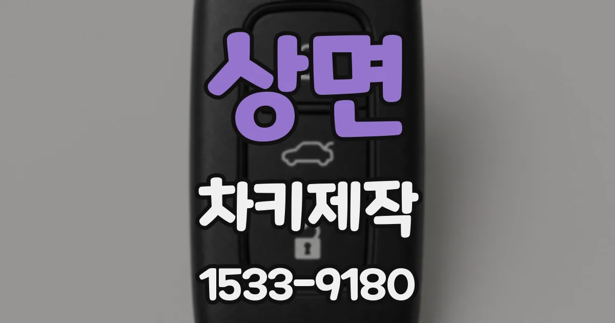 상면 차키제작