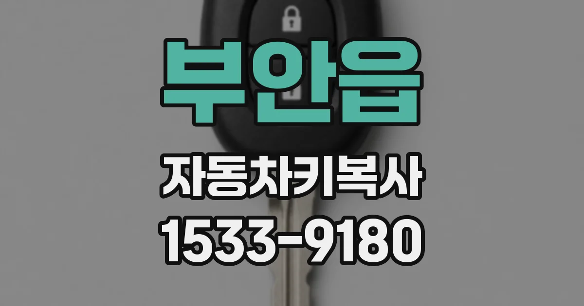 부안읍 자동차키복사