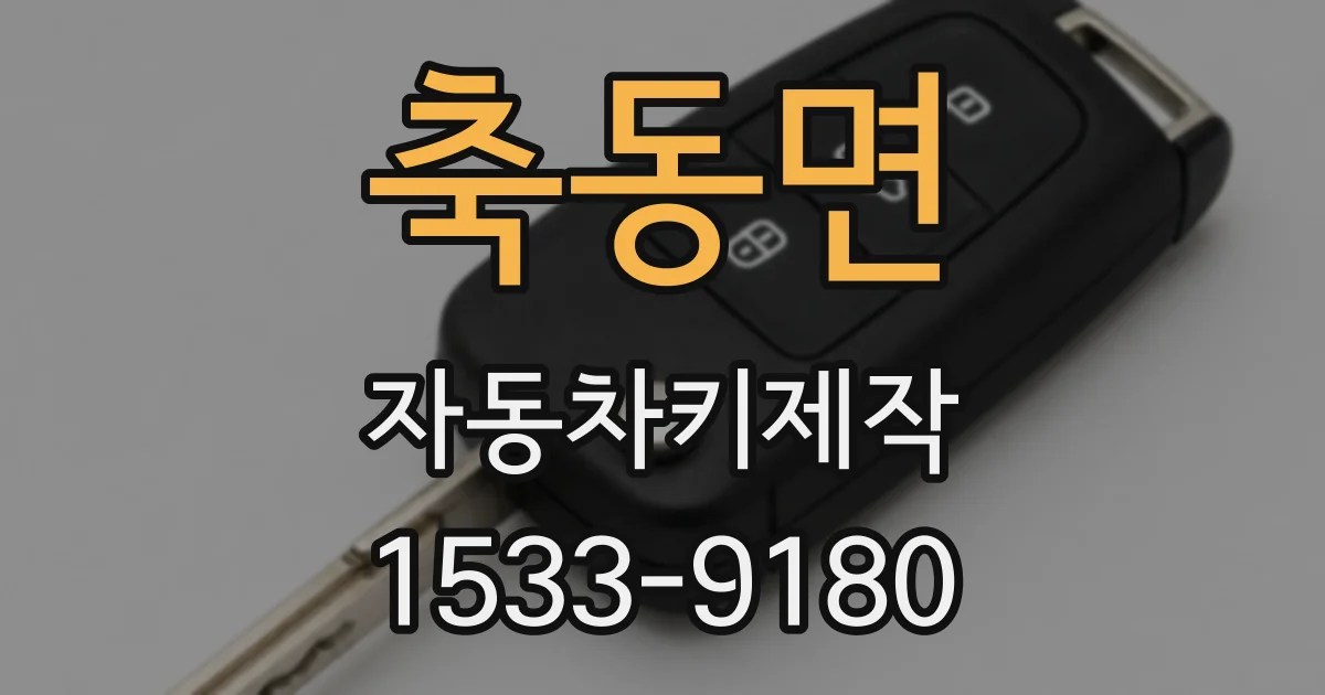 축동면 자동차키제작