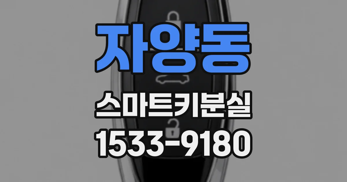 자양동 스마트키분실
