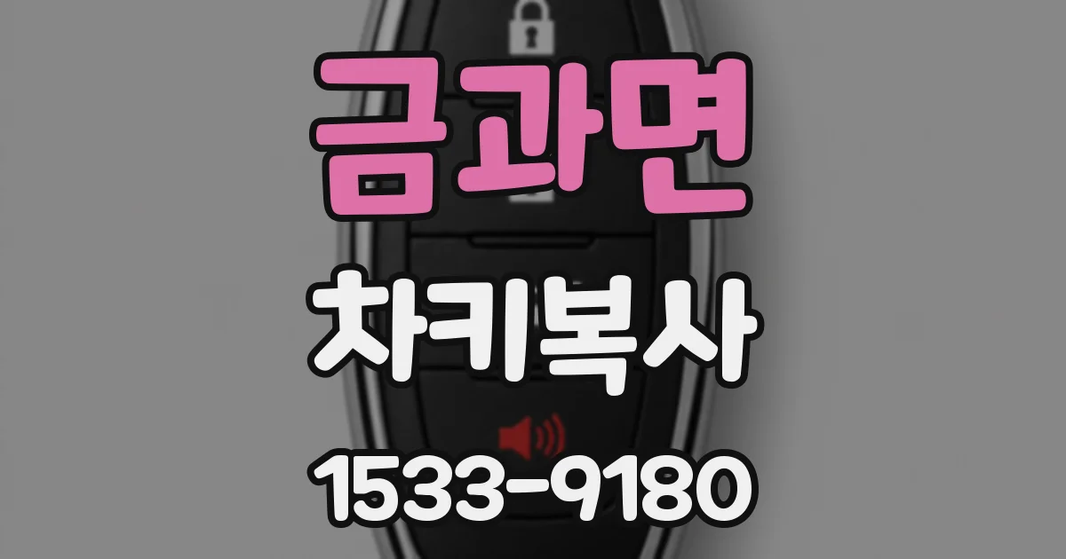 금과면 차키복사