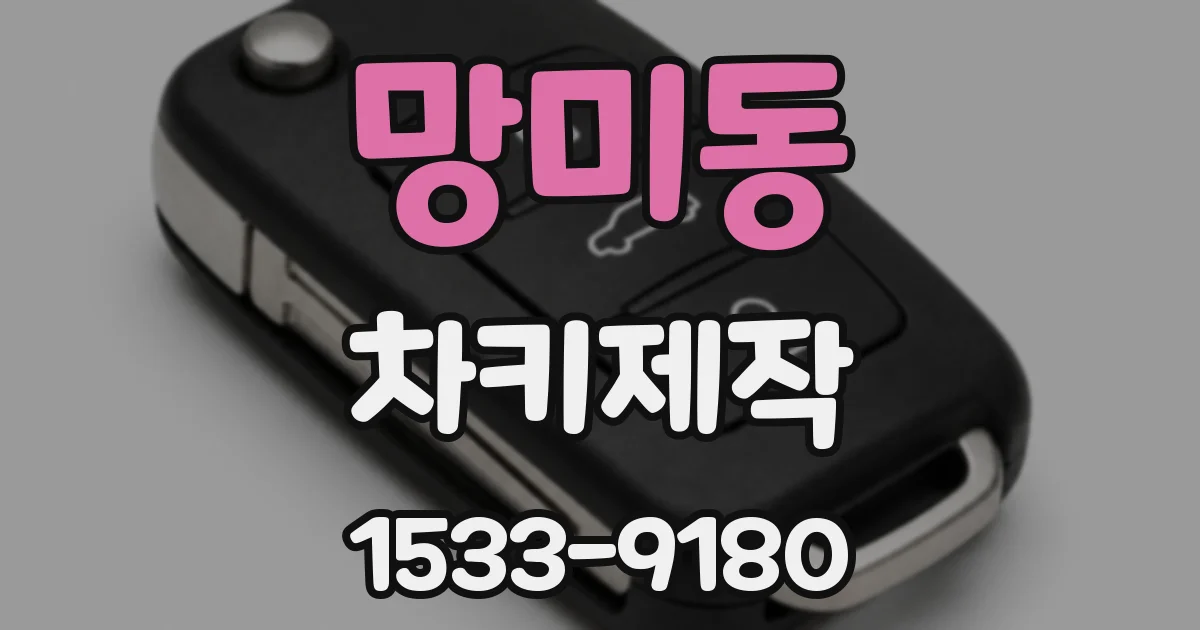 망미동 차키제작