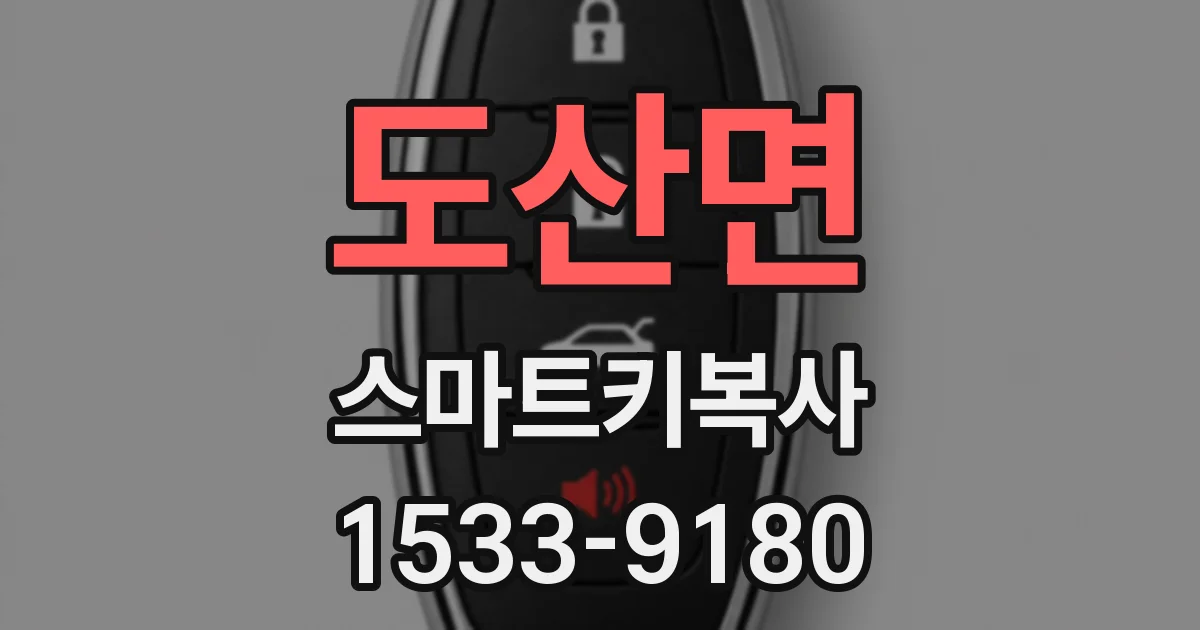 도산면 스마트키복사