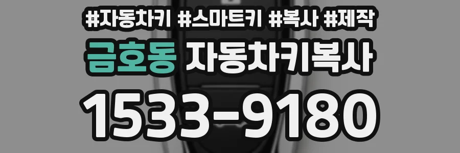 금호동 자동차키복사