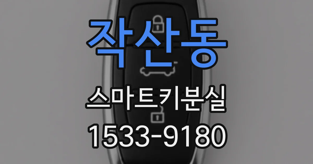 작산동 스마트키분실