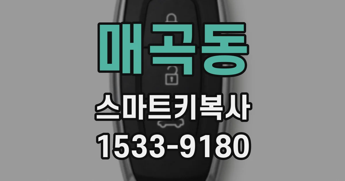 매곡동 스마트키복사
