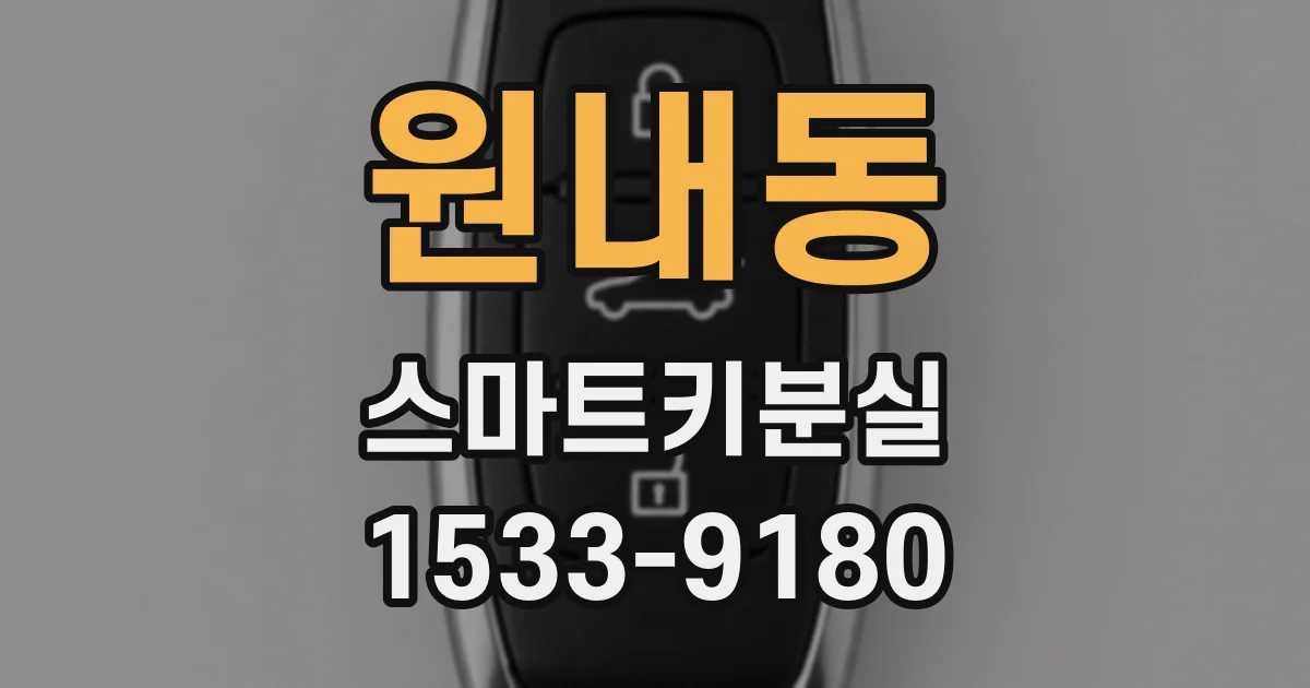 원내동 스마트키분실