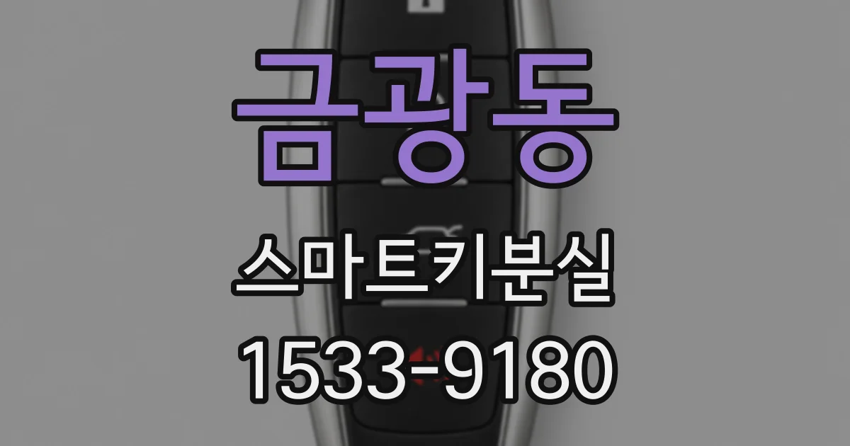 금광동 스마트키분실