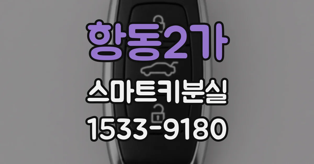 항동2가 스마트키분실