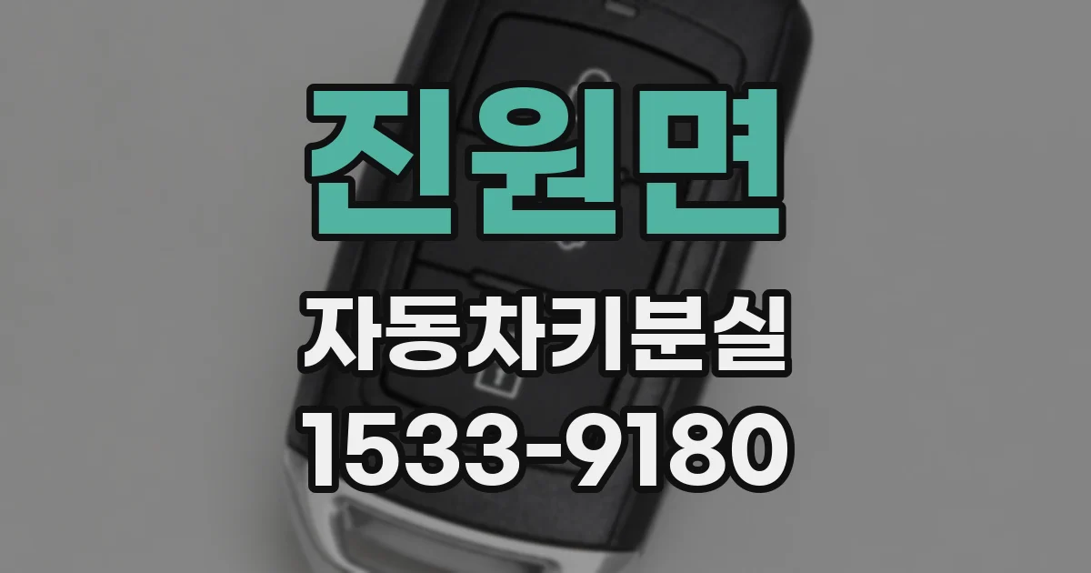 진원면 자동차키분실