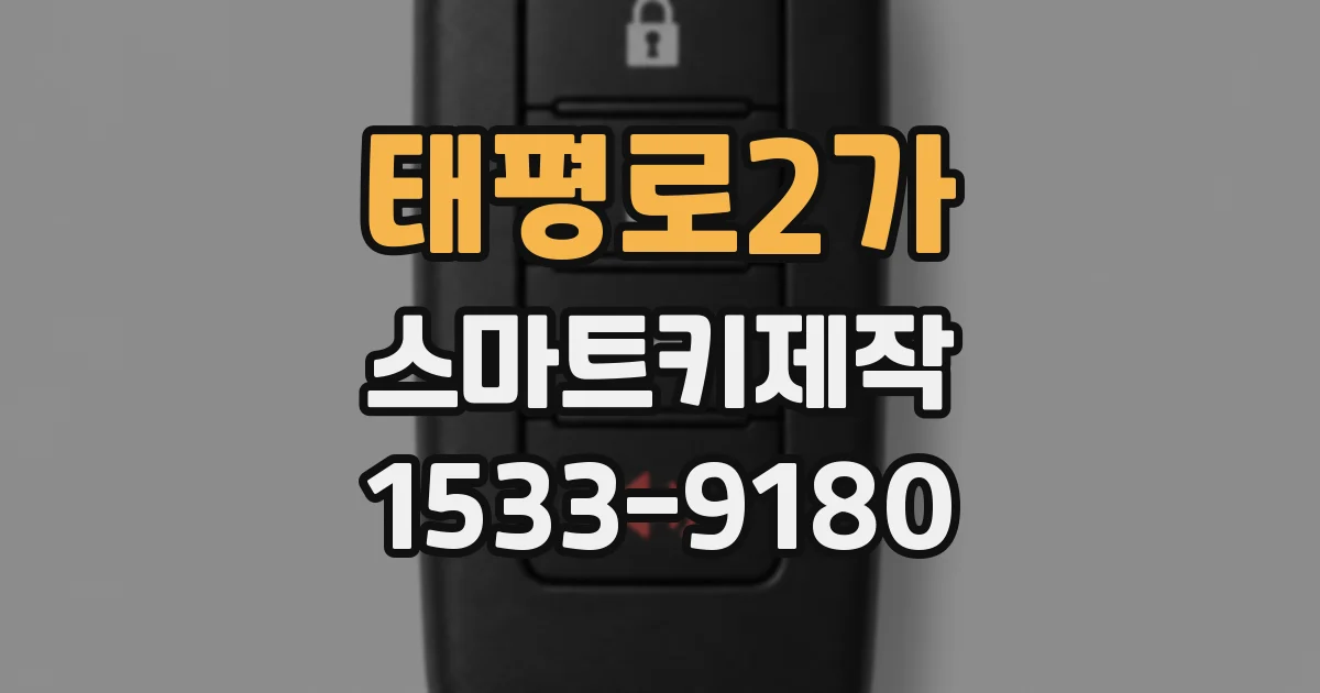 태평로2가 스마트키제작