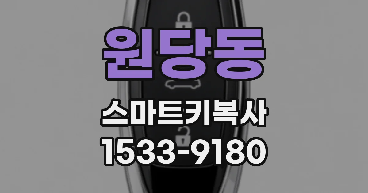 원당동 스마트키복사