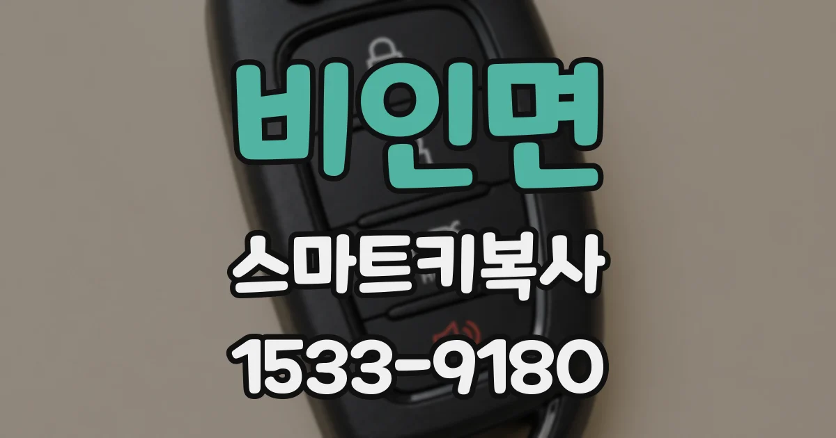 비인면 스마트키복사