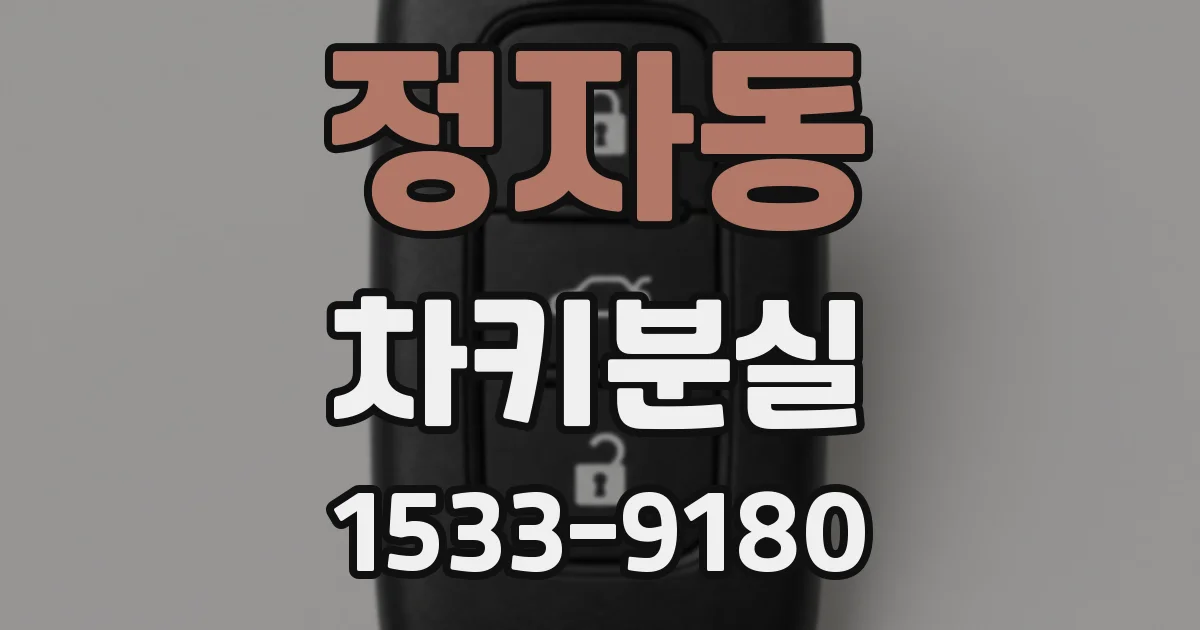 정자동 차키분실