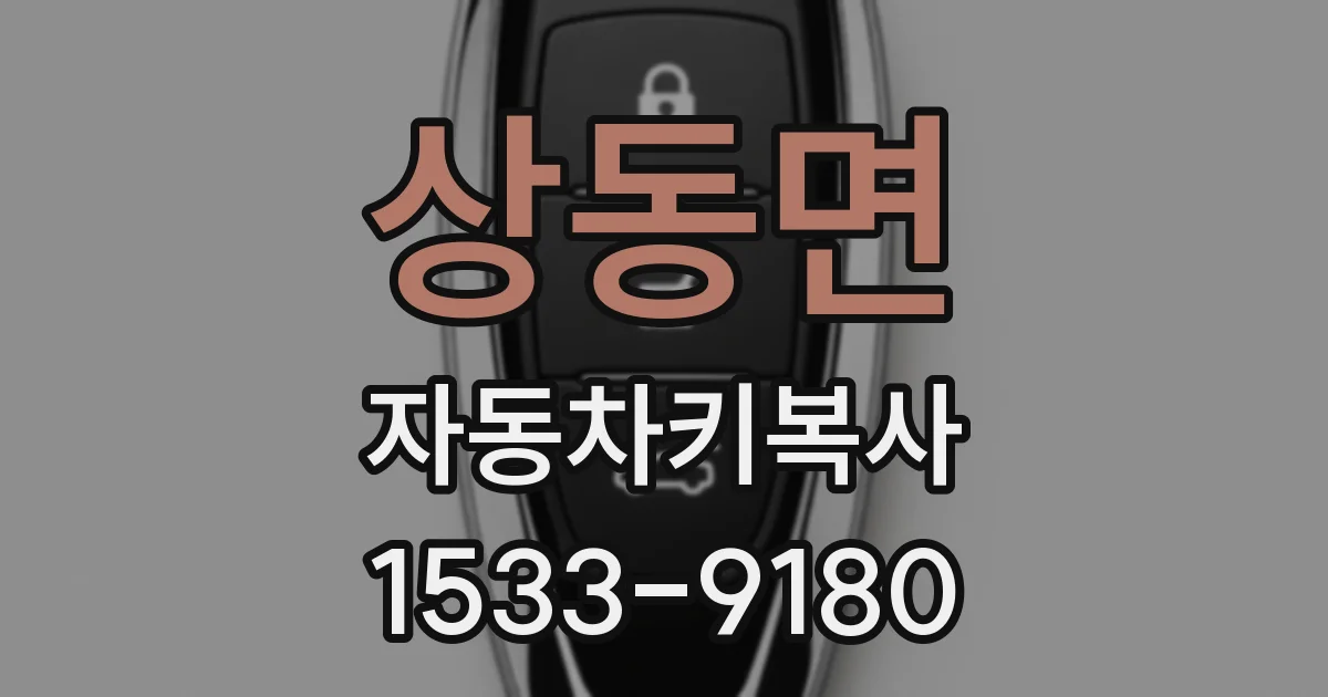 상동면 자동차키복사