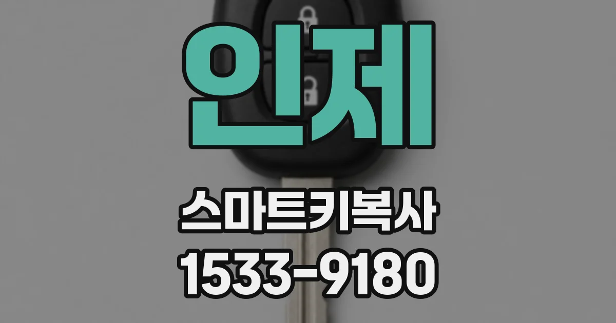 인제 스마트키복사