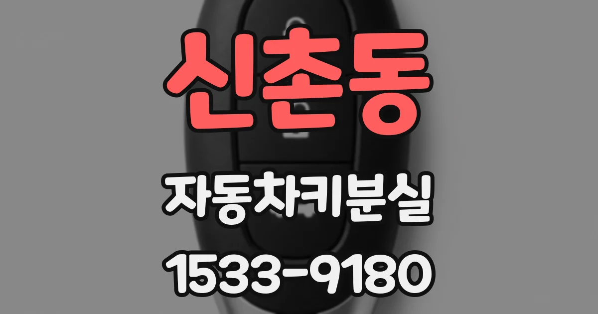 신촌동 자동차키분실