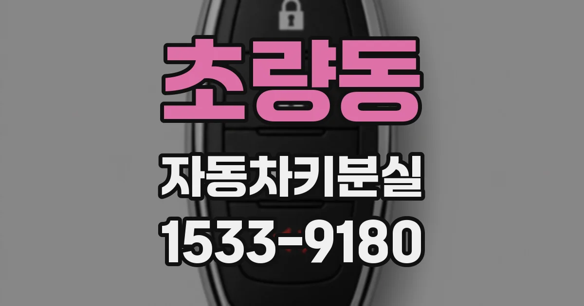 초량동 자동차키분실