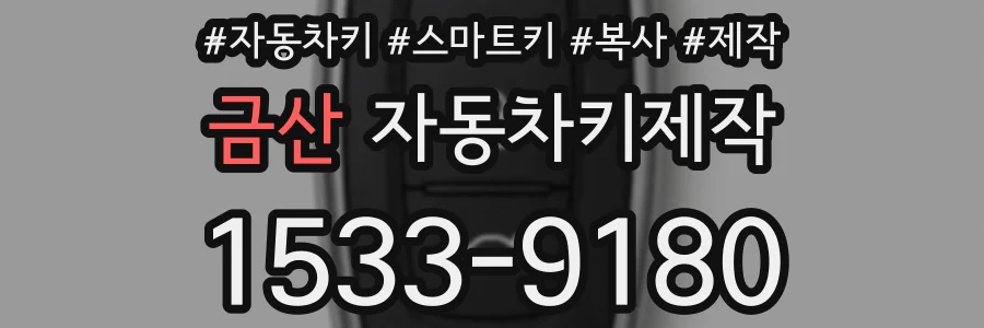 금산 자동차키제작