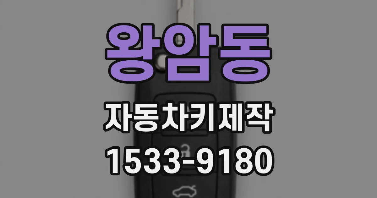 왕암동 자동차키제작