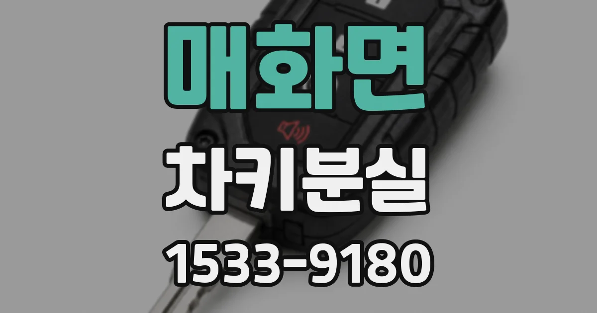 매화면 차키분실