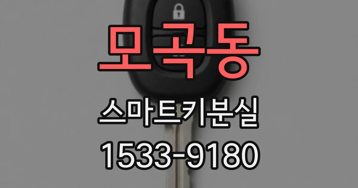 모곡동 스마트키분실