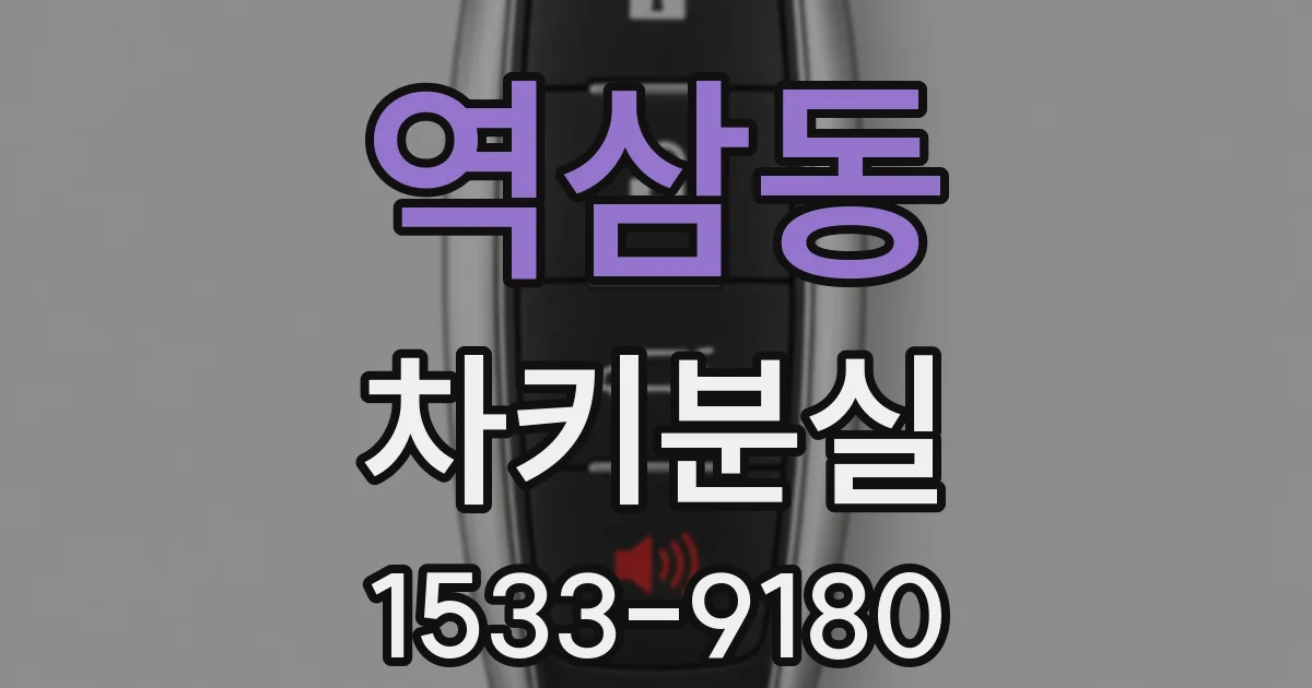 역삼동 차키분실