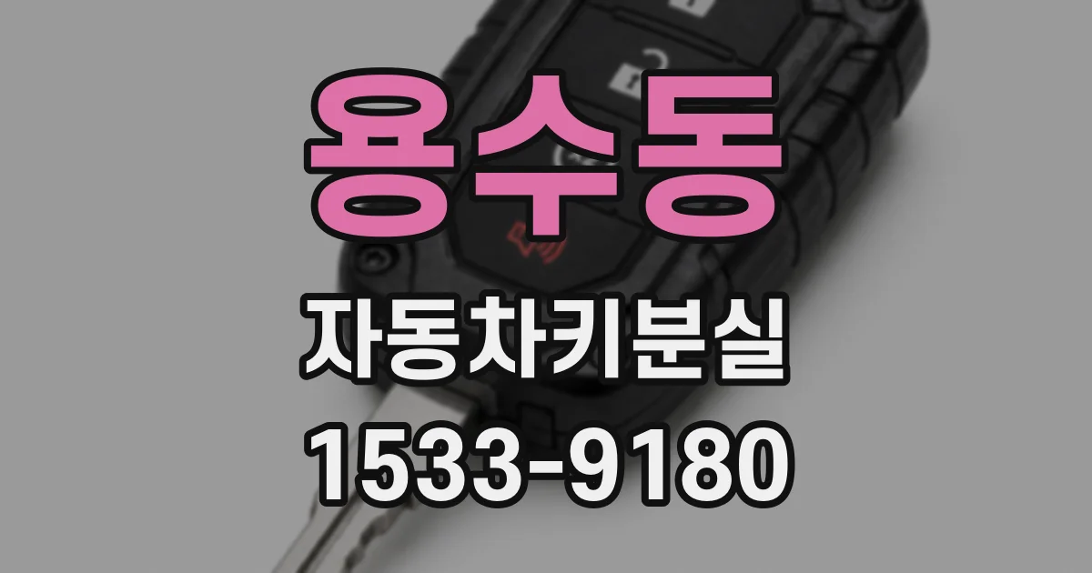용수동 자동차키분실