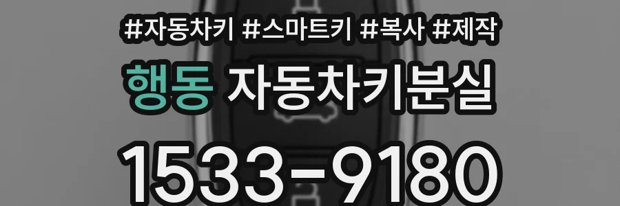 행동 자동차키분실