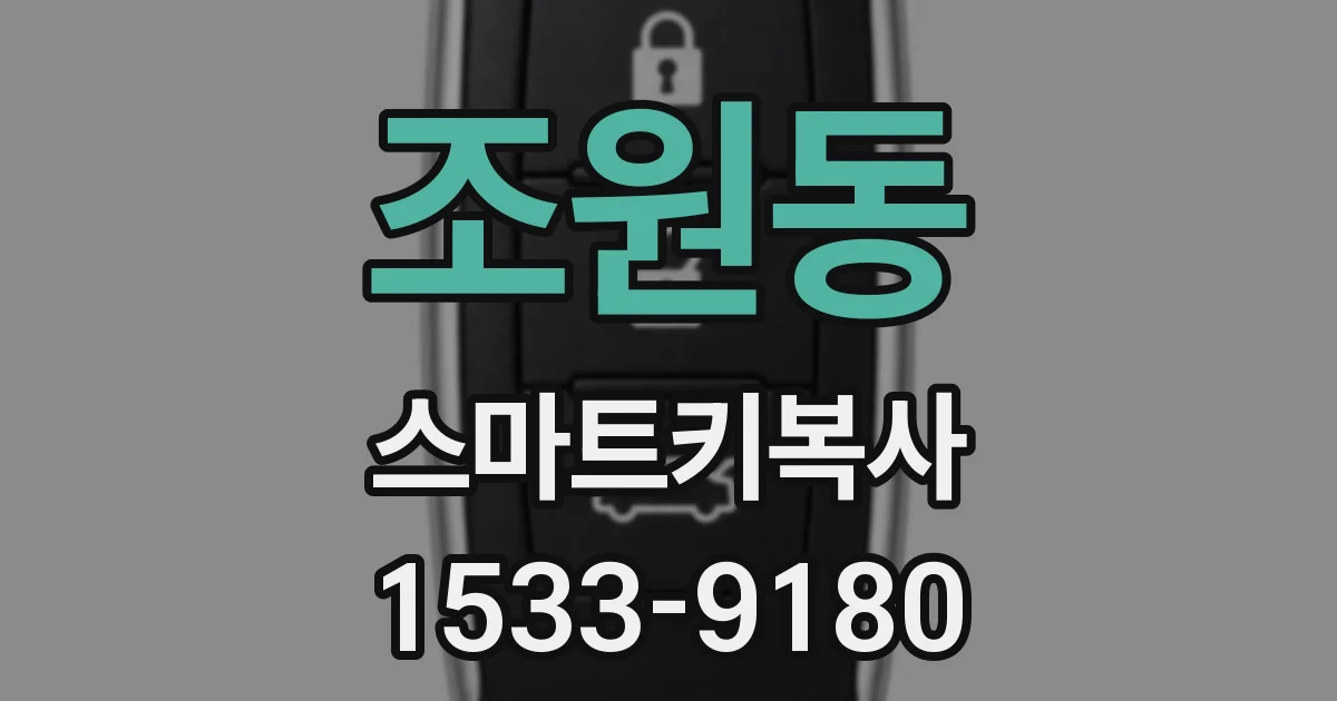 조원동 스마트키복사