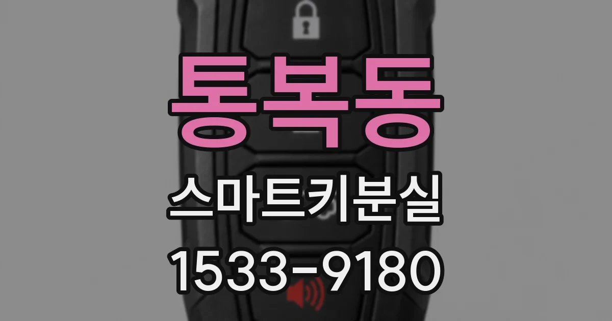 통복동 스마트키분실