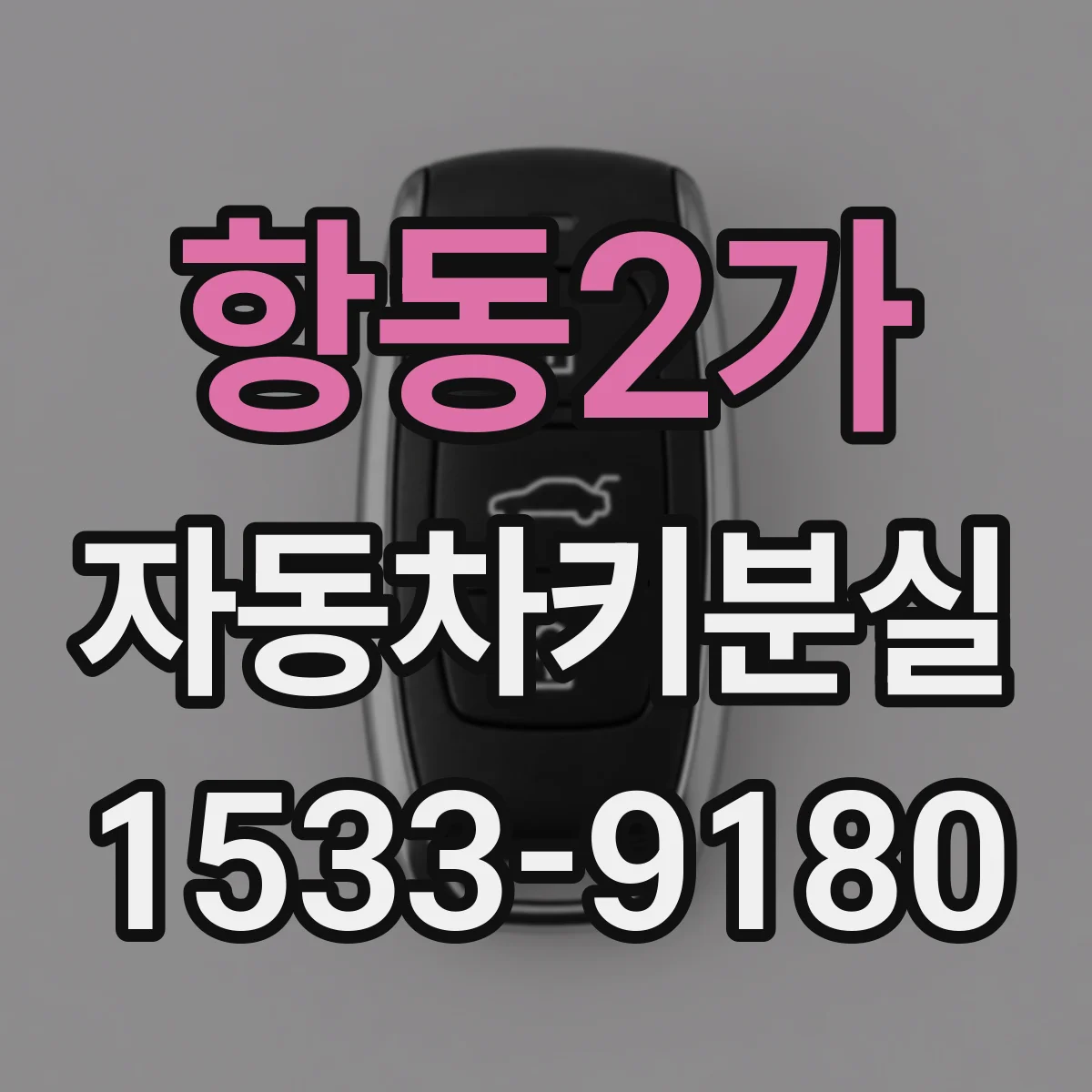 항동2가 자동차키분실