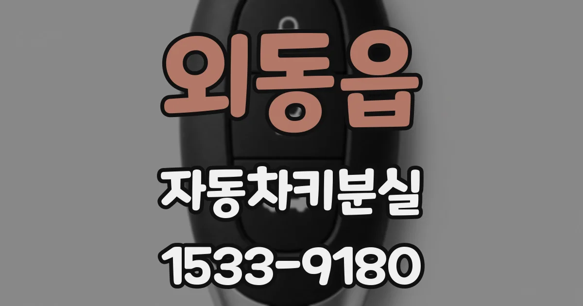 외동읍 자동차키분실