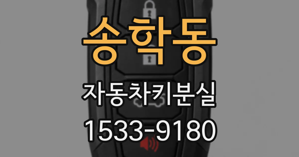 송학동 자동차키분실