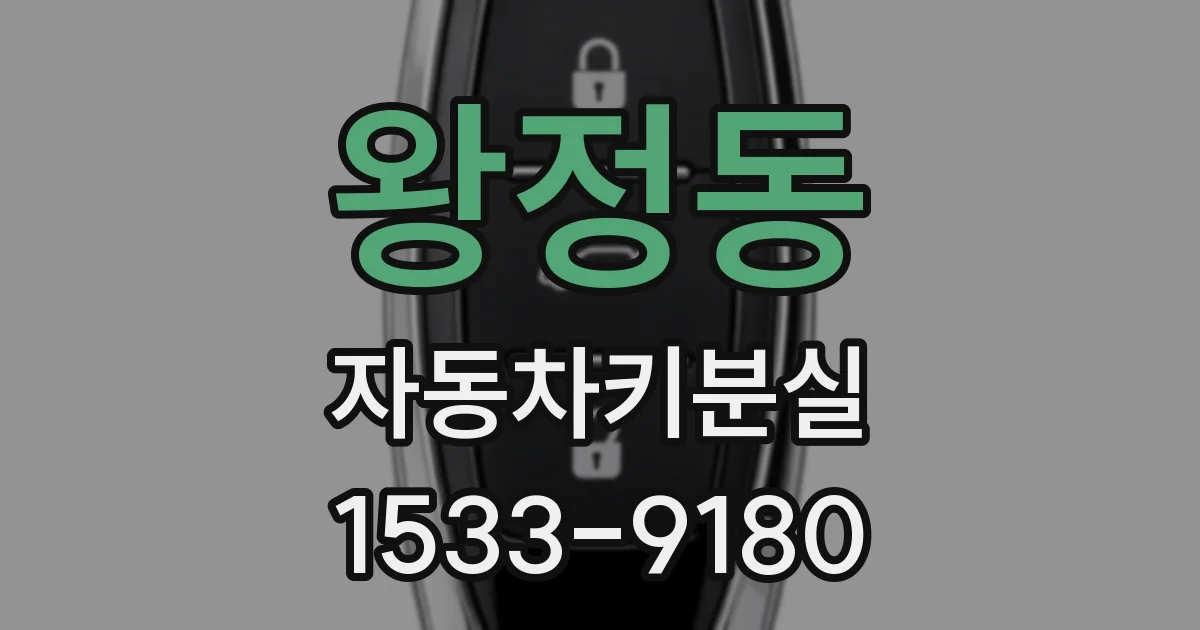 왕정동 자동차키분실