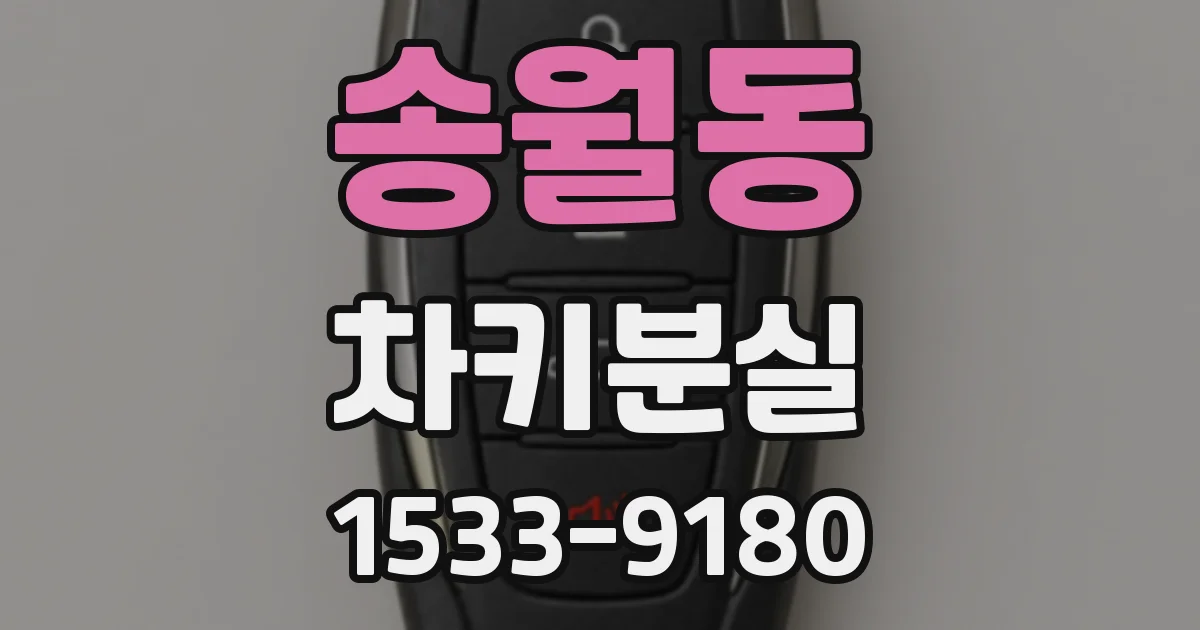 송월동 차키분실
