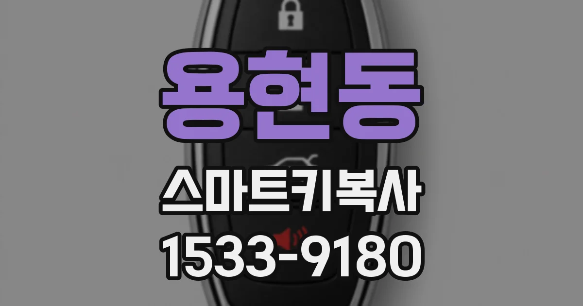 용현동 스마트키복사