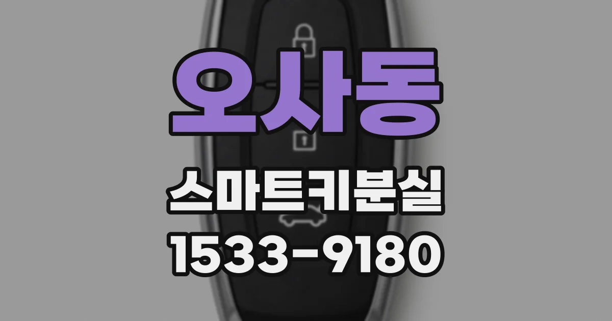 오사동 스마트키분실