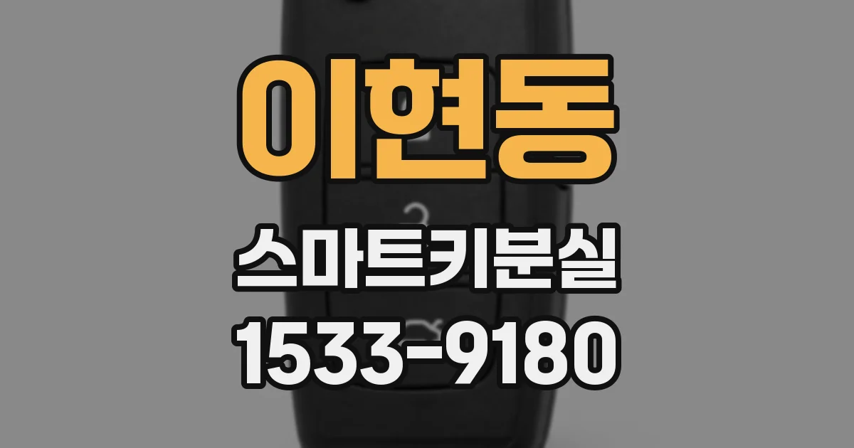 이현동 스마트키분실