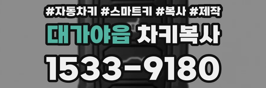 대가야읍 차키복사
