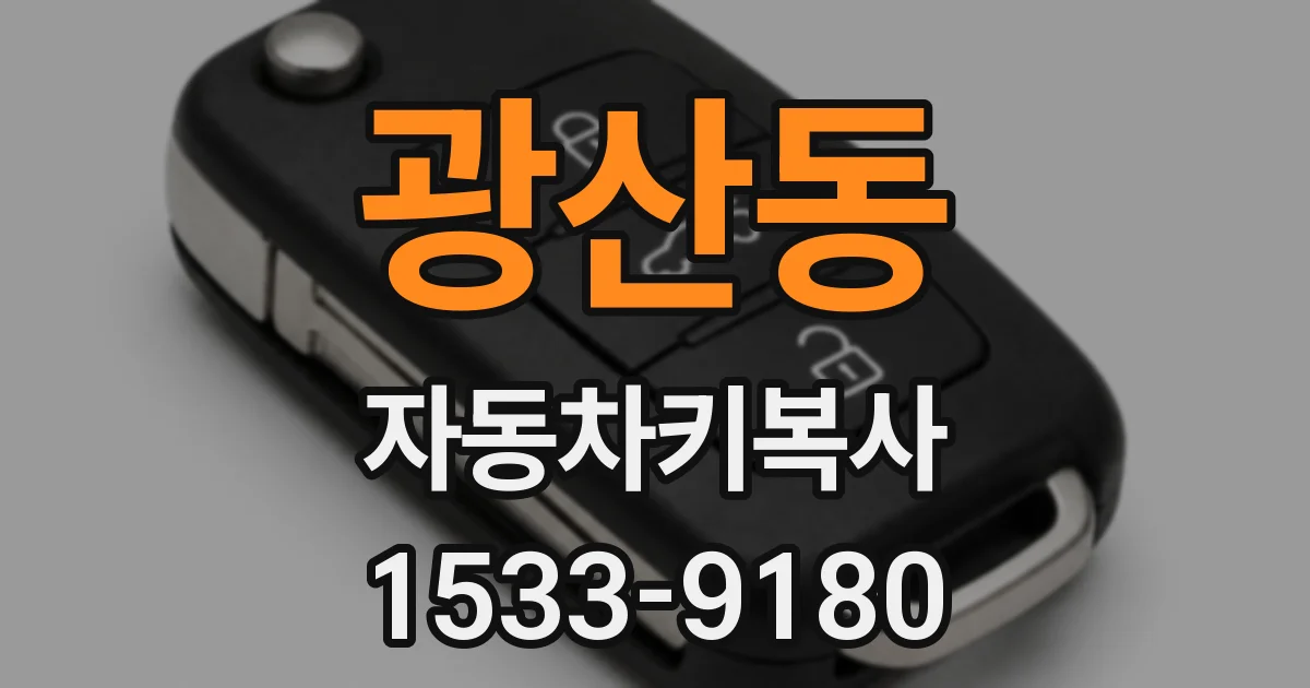 광산동 자동차키복사