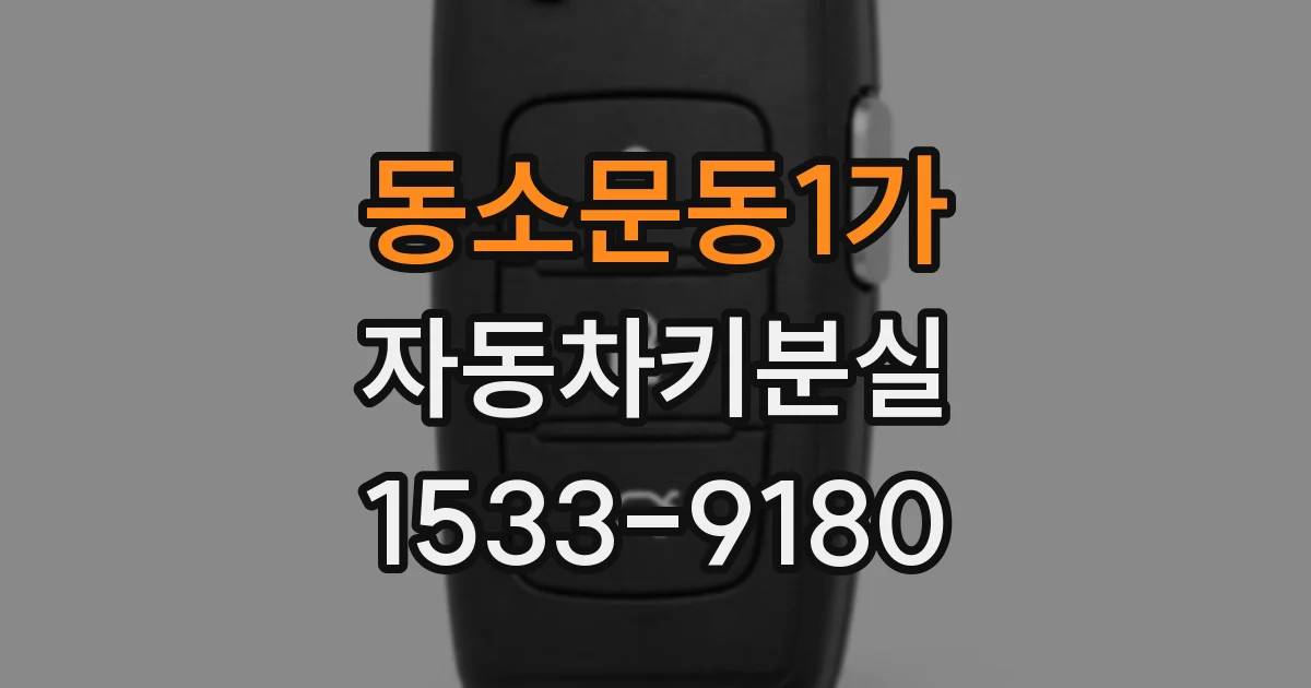 동소문동1가 자동차키분실