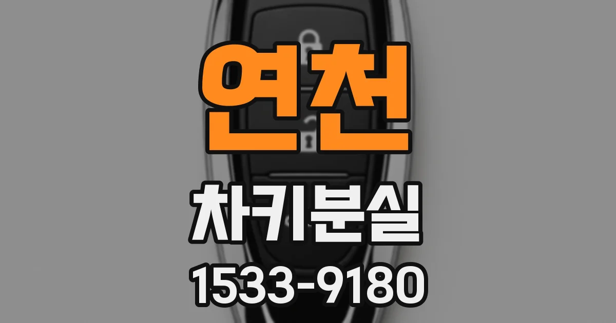 연천 차키분실